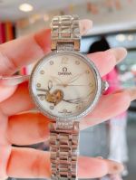 Copy Omega Swiss 8215 Diamonds Bezel 32mm SS Watch